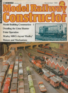 Model Railway Constructor Magazine (November 1981)