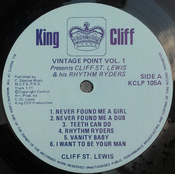 Vintage Point Vol 1: Cliff St.Lewis & His Rhythm Ryders (Vinyl LP) -Side A