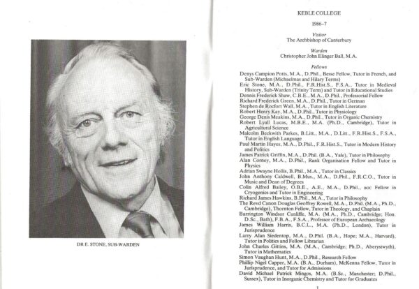 Keble College The Record 1987 (Paperback) -Additional Image 2