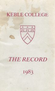 Keble College The Record 1983 (Paperback)