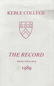Keble College The Record 1989 Special Appeal Issue (Paperback)