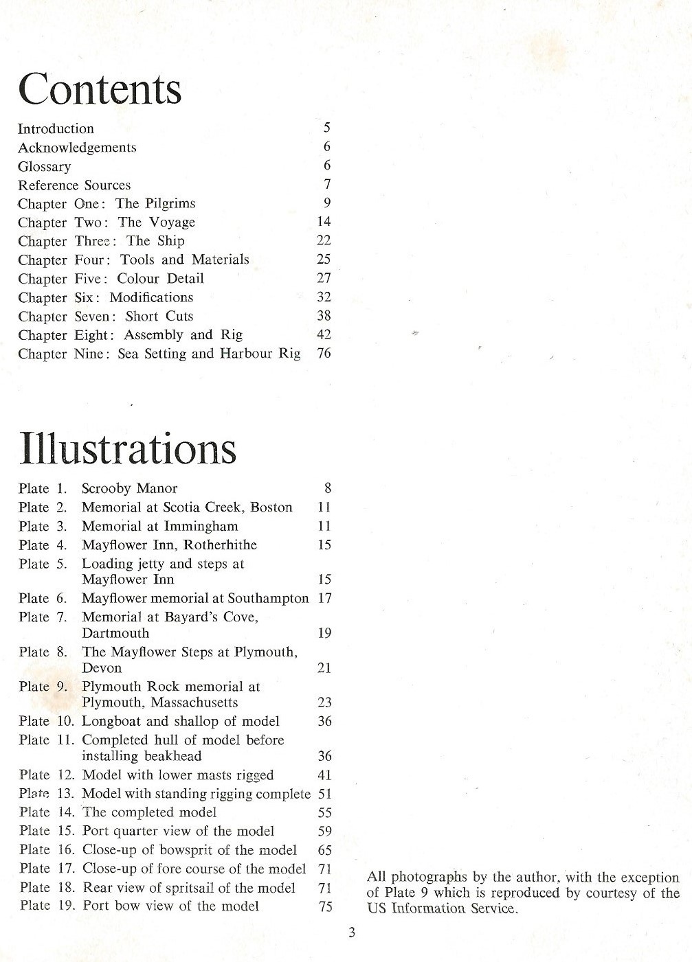 Mayflower: Classic Ships -Their history and how to model them No-2 (Hardcover)-Contents_and_illustrations_page