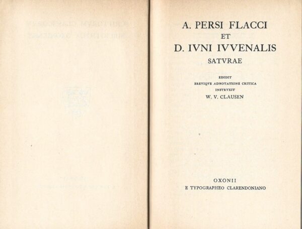 A Persi Flacci ET D.Ivni Ivvenalis: Satvrae (Hardcover) - Image 2