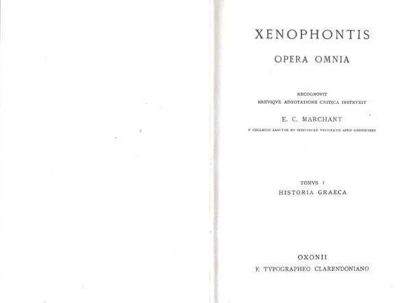 Opera Omnia Tomvs I, Historia Graeca  by Xenophontis (Hardcover) - Image 3