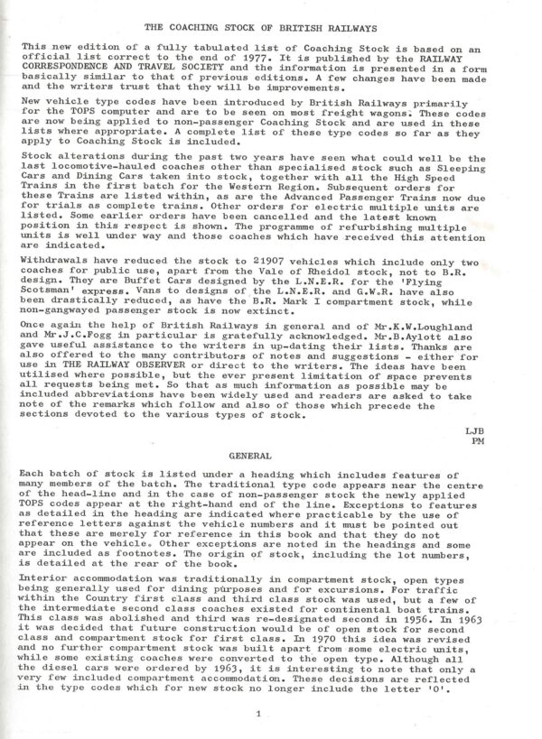 Coaching Stock of British Railways 1978 (Paperback) -Internal Page