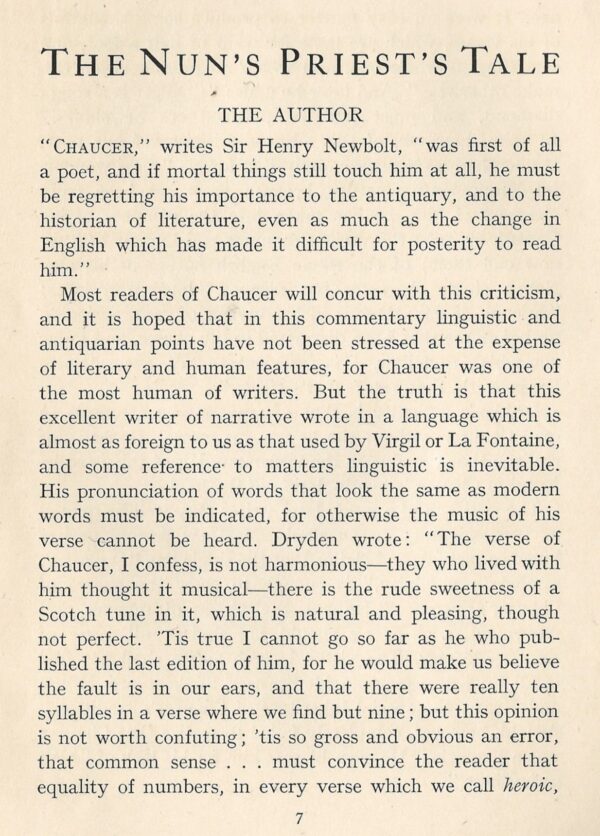 A Commentary and Questionnaire on The Nun's Priest's Tale - Chaucer (Paperback) - Image 3