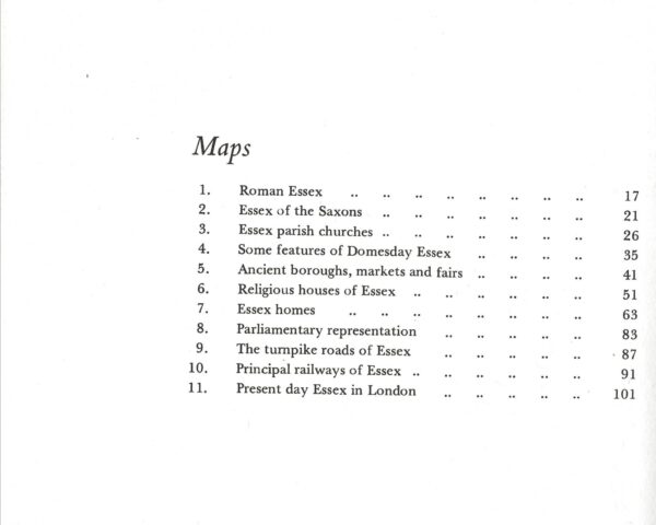 A History of Essex by A.C. Edwards (Hardback)-Maps