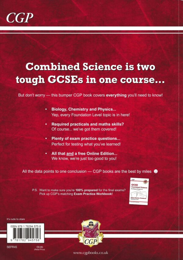 GCSE Combined Science for Edexcel (Grade 9-1) -The Revision Guide - Foundation Level