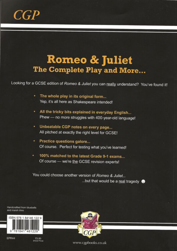 Romeo & Juliet - The Complete Play with Essential Notes and Practice Questions -Back cover