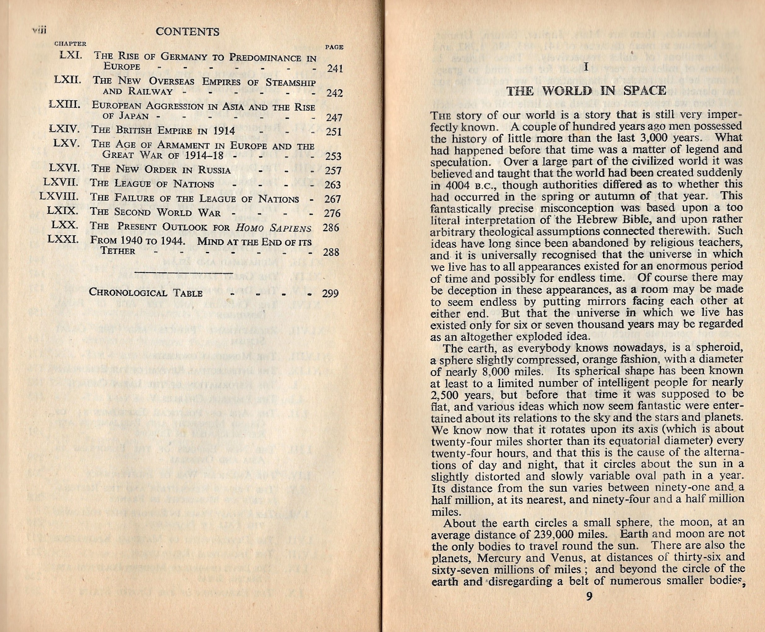 A Short History of The World by H.G. Wells -1946 Edition (Paperback) Internal Page 2