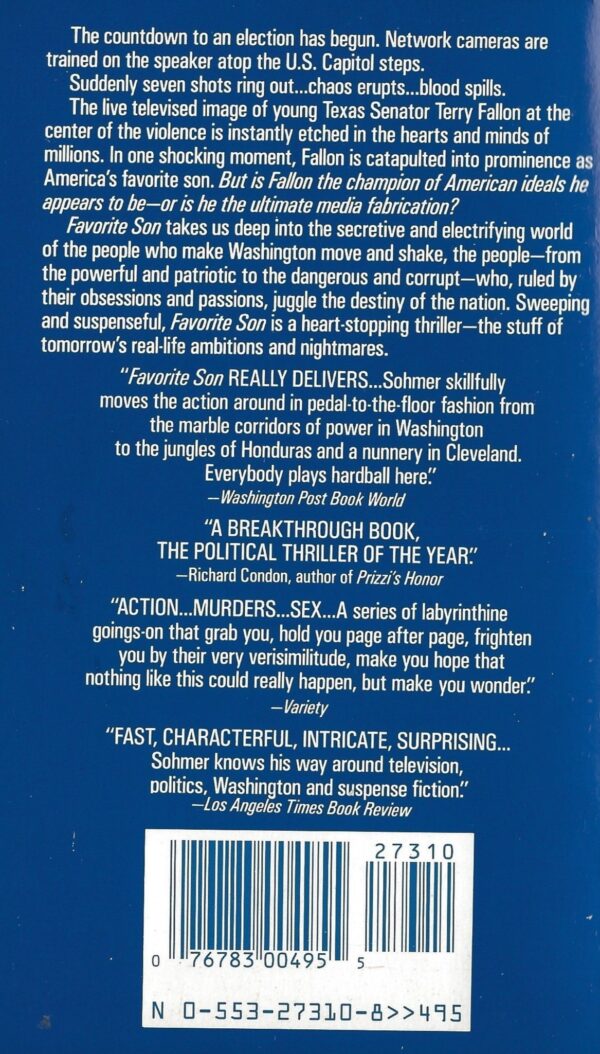 Favourite Son by Steve Sohmer (Paperback) - Image 2