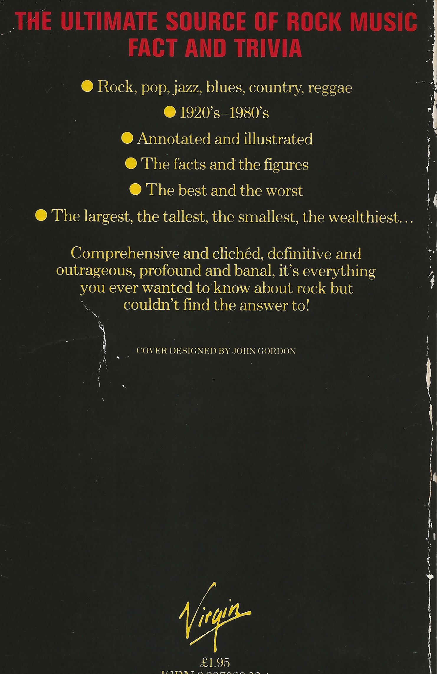 The Illustrated Book of Rock Records - A Book of Lists (Paperback)