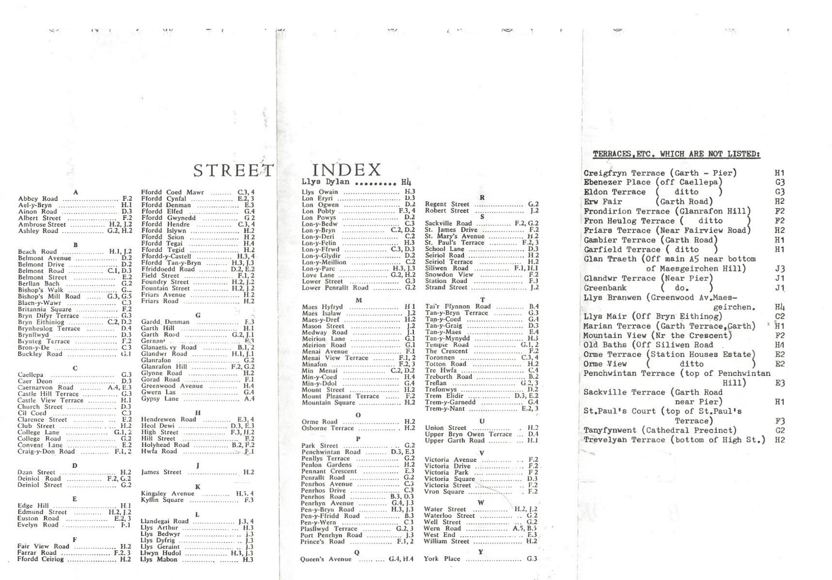 City of Bangor Guide - Llawlyfr Dinas Bangor (Paperback) -Map Back