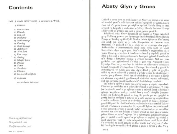 Valle Crucis Abbey : Department of the Environment Official Handbook (Paperback) - Image 2