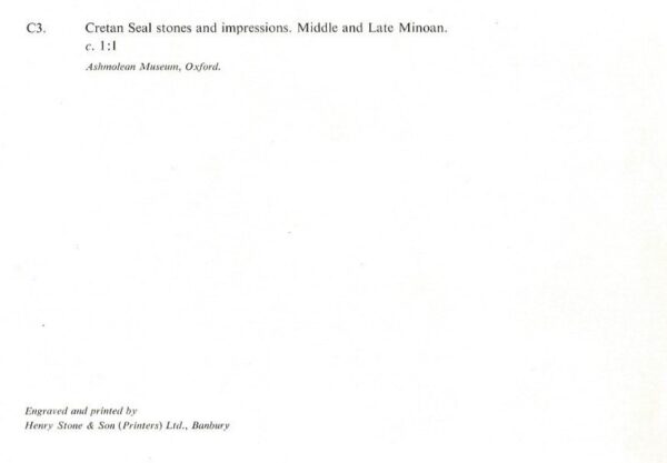Cretan Seal Stones and Impressions - Middle and Late Minoan (Postcard) - Image 2