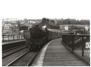 Steam Locomotive at Hawick Railway Station - Vintage Photo 2