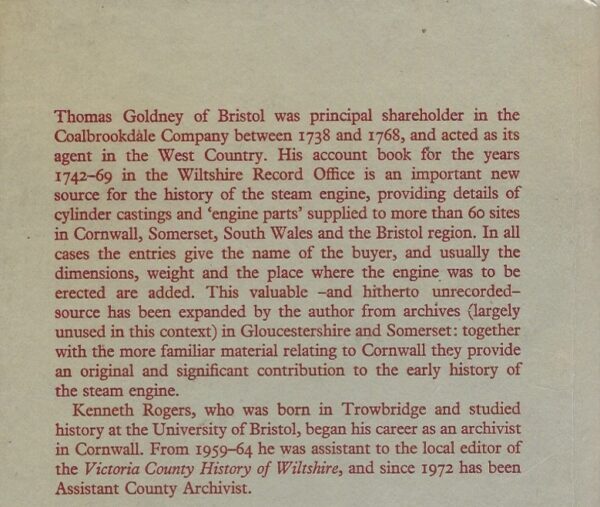 The Newcomen Engine in the West of England (Hardback) -Back Cover Excerpt