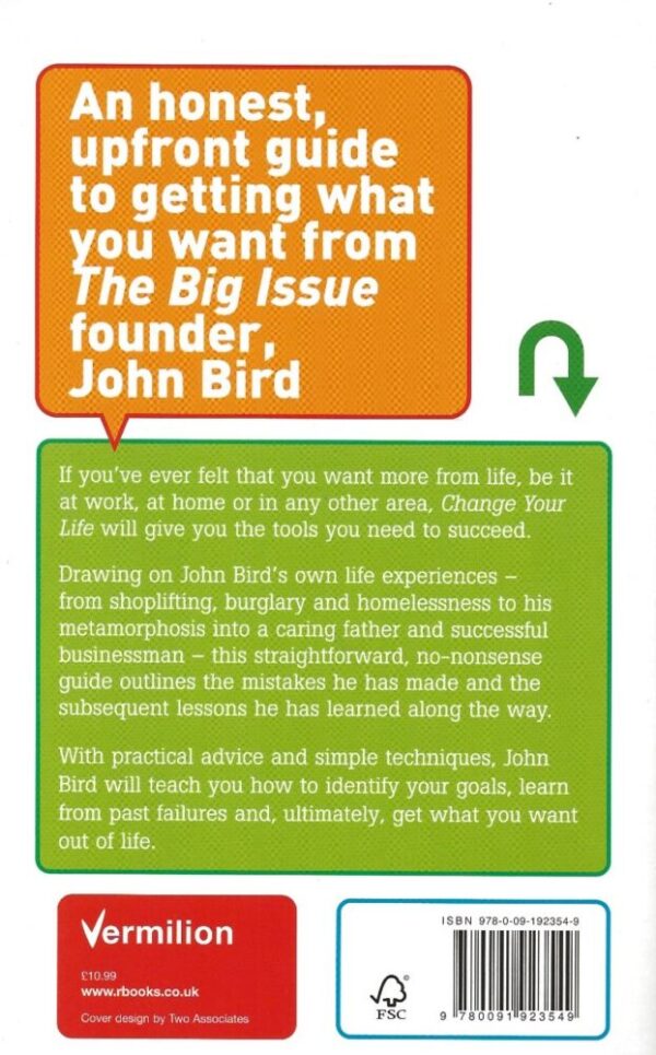 Change your Life: 10 Steps to get what you want (Paperback) Back Cover