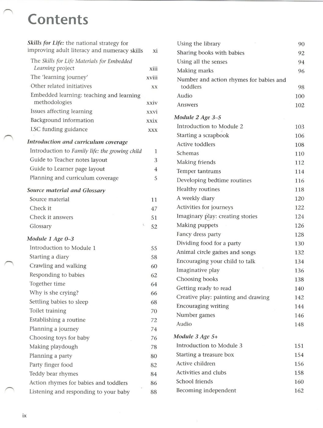 Skills for Life: Family Life – The Growing Child Modules 1–3 – Complete Teacher Reference Pack - Image 4