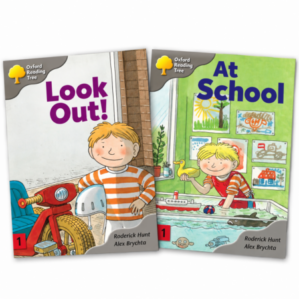 Oxford Reading Tree Stage 1 – At School & Look Out! 2 Book Bundle