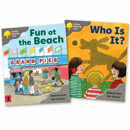 Oxford Reading Tree Stage 1 – Fun at the Beach & Who Is It? 2 Book Bundle